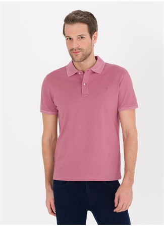 Pierre Cardin Düz Gül Kurusu Erkek Polo T-Shirt FAYE_2