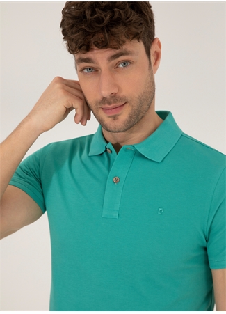 Pierre Cardin Düz Yeşil Erkek Polo T-Shirt EARTH_2