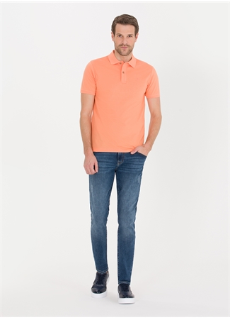 Pierre Cardin Düz Pembe Erkek Polo T-Shirt EARTH_3