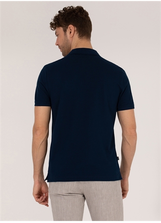 Pierre Cardin Polo Yaka Düz Lacivert Erkek T-Shirt EARTH-R_4