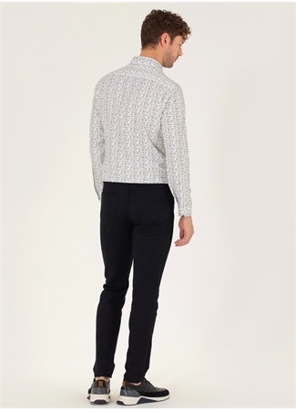 Pierre Cardin Normal Bel Normal Paça Slim Fit Siyah Erkek Pantolon GABON_3