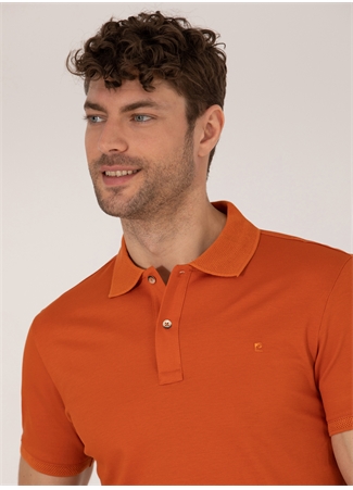 Pierre Cardin Polo Yaka Düz Kahve Erkek T-Shirt FAYE_1