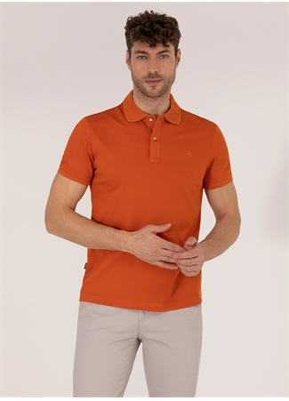 Pierre Cardin Polo Yaka Düz Kahve Erkek T-Shirt FAYE_3