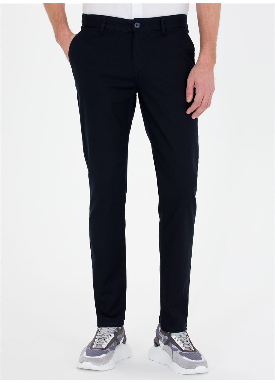 Pierre Cardin Normal Bel Normal Paça Slim Fit Lacivert Erkek Pantolon FREDY_1