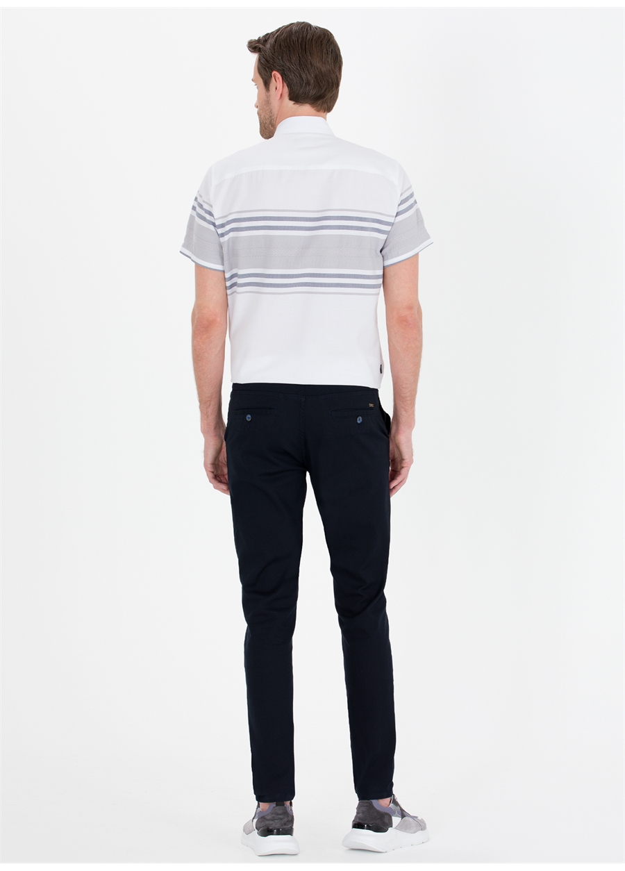 Pierre Cardin Normal Bel Normal Paça Slim Fit Lacivert Erkek Pantolon FREDY_3