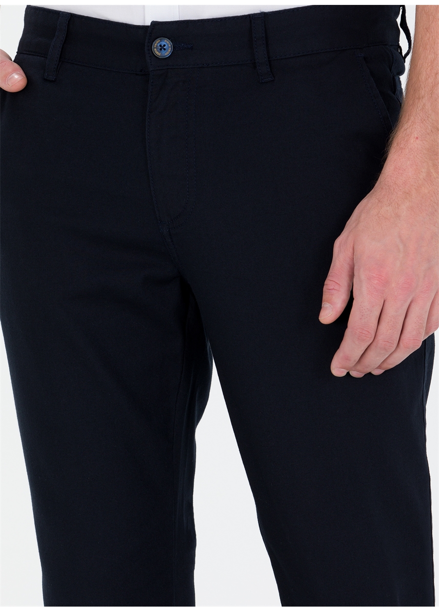 Pierre Cardin Normal Bel Normal Paça Slim Fit Lacivert Erkek Pantolon FREDY_5