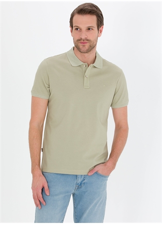 Pierre Cardin Düz Yeşil Erkek Polo T-Shirt FAYE_0