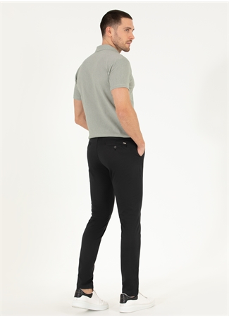 Pierre Cardin Normal Bel Normal Paça Slim Fit Siyah Erkek Pantolon RIVES_3