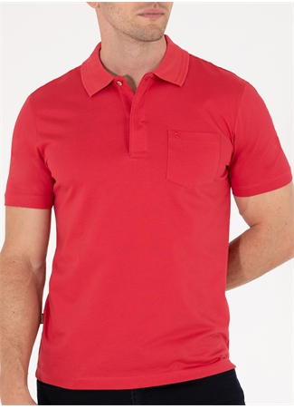 Pierre Cardin Polo Yaka Düz Kırmızı Erkek T-Shirt SAND_3