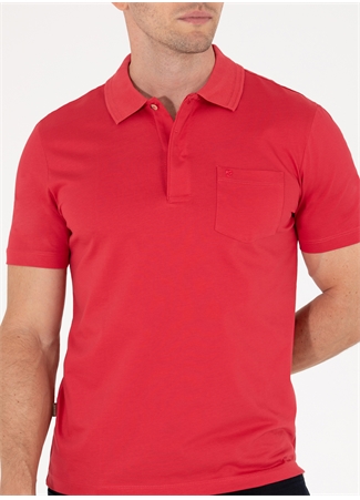 Pierre Cardin Polo Yaka Düz Kırmızı Erkek T-Shirt SAND_5