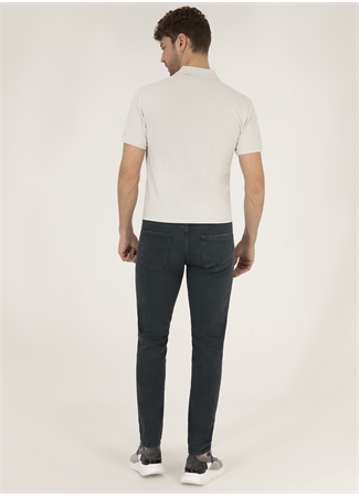 Pierre Cardin Normal Bel Normal Paça Slim Fit Koyu Yeşil Erkek Denim Pantolon PARIS_3