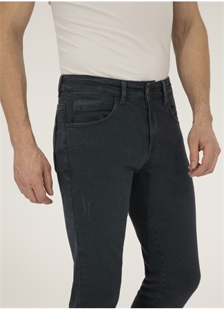 Pierre Cardin Normal Bel Normal Paça Slim Fit Koyu Yeşil Erkek Denim Pantolon PARIS_5