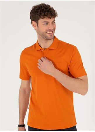 Pierre Cardin Polo Yaka Düz Kahve Erkek T-Shirt SAND_1