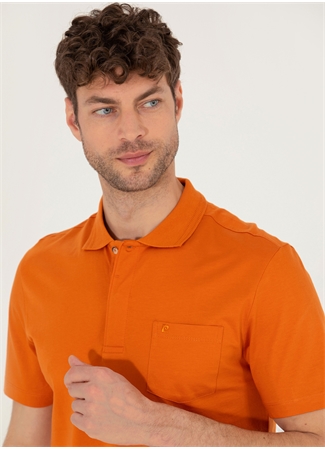 Pierre Cardin Polo Yaka Düz Kahve Erkek T-Shirt SAND_2