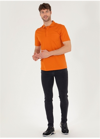 Pierre Cardin Polo Yaka Düz Kahve Erkek T-Shirt SAND_3