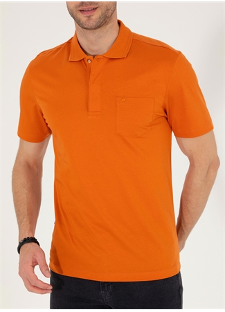 Pierre Cardin Polo Yaka Düz Kahve Erkek T-Shirt SAND_5