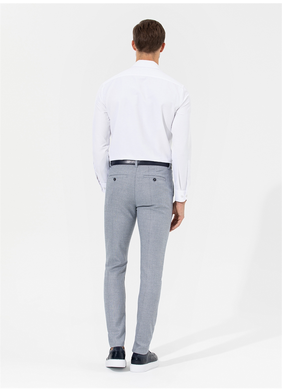 Pierre Cardin Normal Bel Normal Paça Slim Fit Lacivert Erkek Pantolon TUVA_3