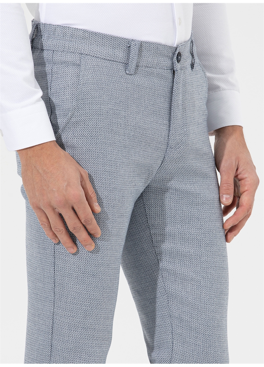 Pierre Cardin Normal Bel Normal Paça Slim Fit Lacivert Erkek Pantolon TUVA_5