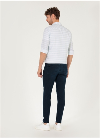 Pierre Cardin Normal Bel Normal Paça Slim Fit Koyu Lacivert Erkek Denim Pantolon TOKYO_3