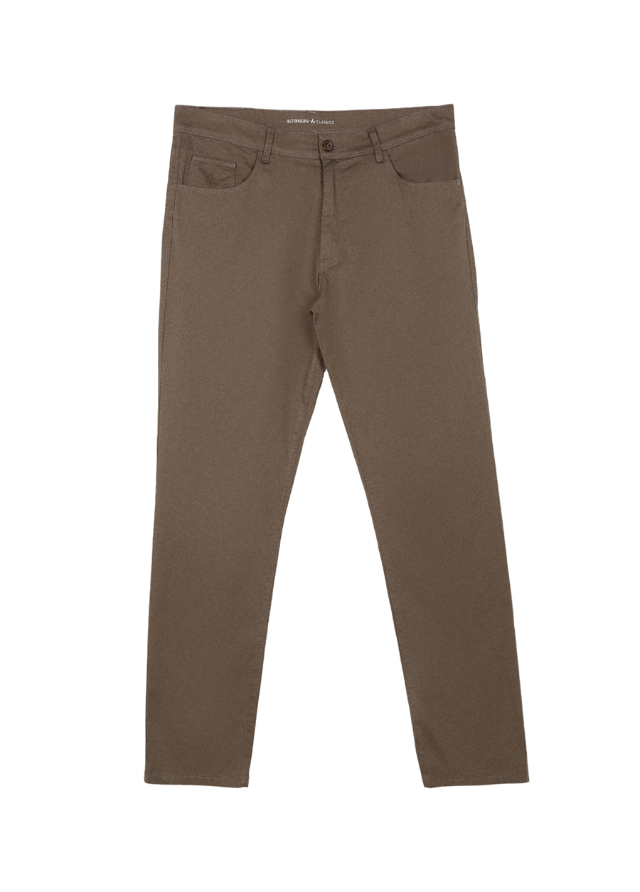 Altınyıldız Classics Normal Bel Boru Paça Comfort Fit Vizon Erkek Pantolon 4A0123200092