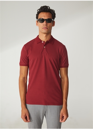 Altınyıldız Classics Polo Yaka Bordo Erkek T-Shirt 4A9000000001_0