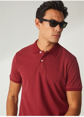 Altınyıldız Classics Polo Yaka Bordo Erkek T-Shirt 4A9000000001_1