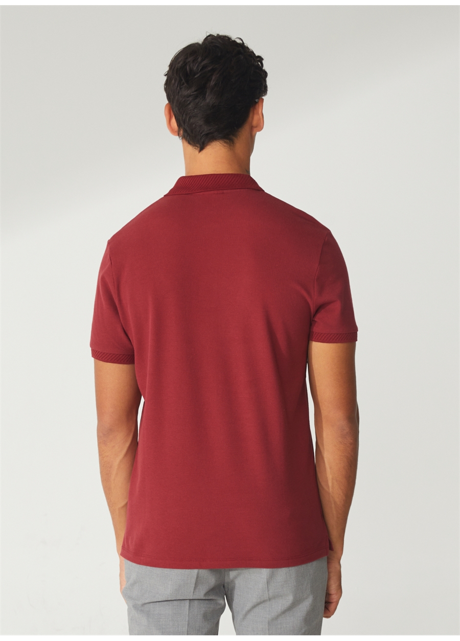 Altınyıldız Classics Polo Yaka Bordo Erkek T-Shirt 4A9000000001_4