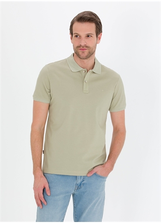 Pierre Cardin Düz Yeşil Erkek Polo T-Shirt FAYE_0