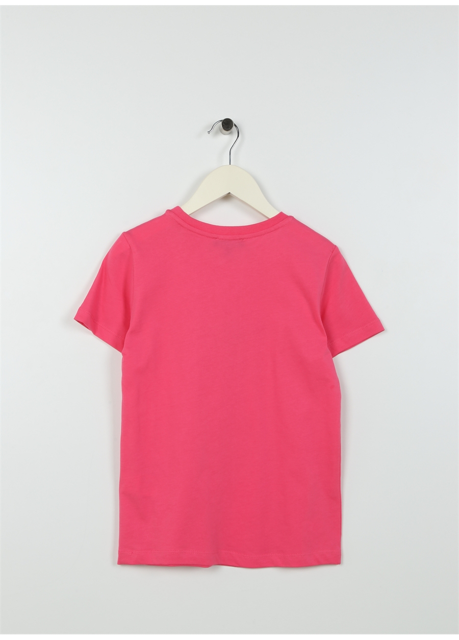 Discovery Expedition Pembe Kız Çocuk Bisiklet Yaka Kısa Kollu Baskılı T-Shirt MERCAN GIRL_1