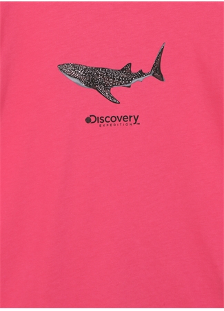 Discovery Expedition Pembe Kız Çocuk Bisiklet Yaka Kısa Kollu Baskılı T-Shirt MERCAN GIRL_2