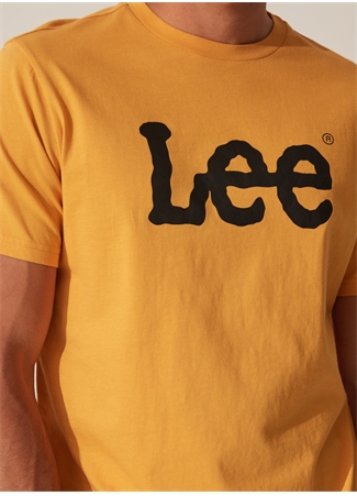 Lee Bisiklet Yaka Sarı Erkek T-Shirt L65QAI200_EU Coll.M Big Logo_2