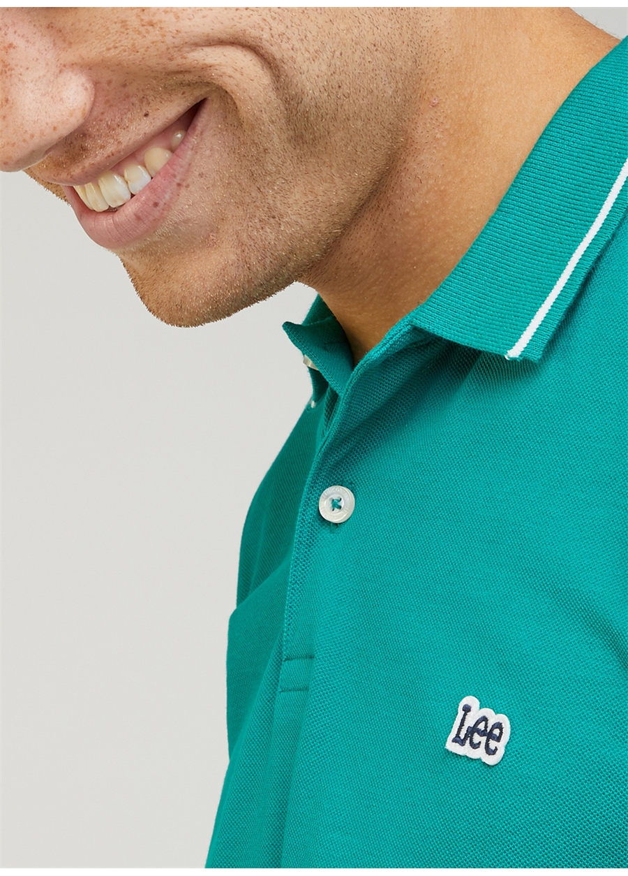 Lee Polo Yaka Yeşil Erkek T-Shirt L61ARLA12_Polo Yaka T-Shirt_1