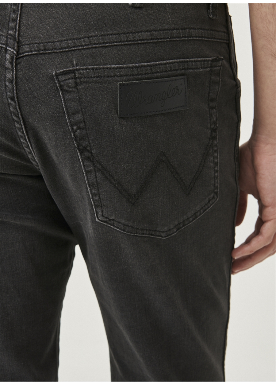 Wrangler Texas Slim Jean Pantolon Erkek Normal Bel Slim Fit Denim Pantolon W12S010TI_6