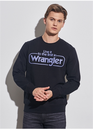 Wrangler Bisiklet Yaka Siyah Erkek Sweatshırt W6F3H1100_Bisiklet Yaka Sweatshirt_1