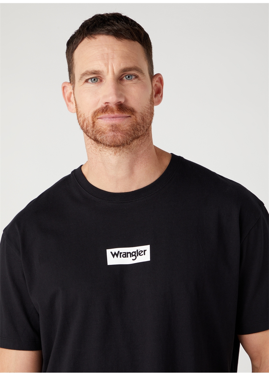 Wrangler Bisiklet Yaka Siyah Erkek T-Shirt W7C4EE100_Bisiklet Yaka T-Shirt_1