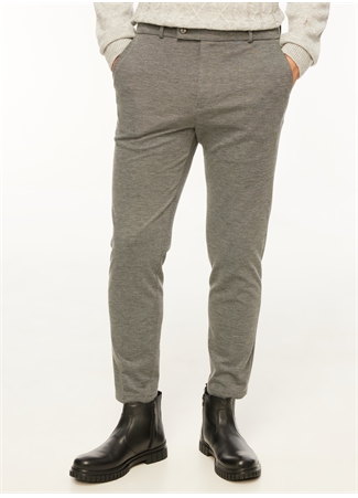 Fabrika Gri Erkek Normal Slim Fit Chino Pantolon F3WM-PNT904_1