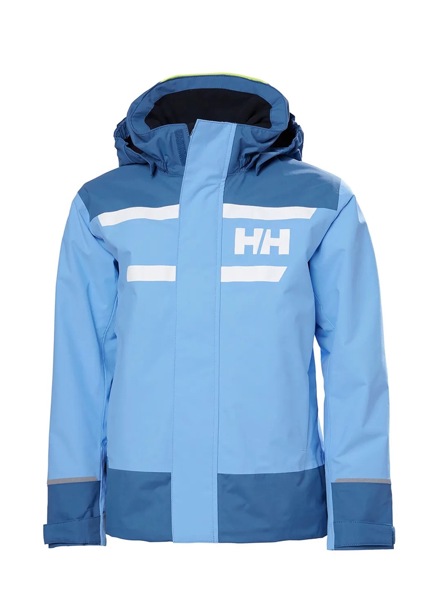 Helly Hansen Açık Mavi Erkek Çocuk Uzun Kollu Rüzgarlık BRIGHT BLUE JR SALT PORT 2.0 JACKET_0