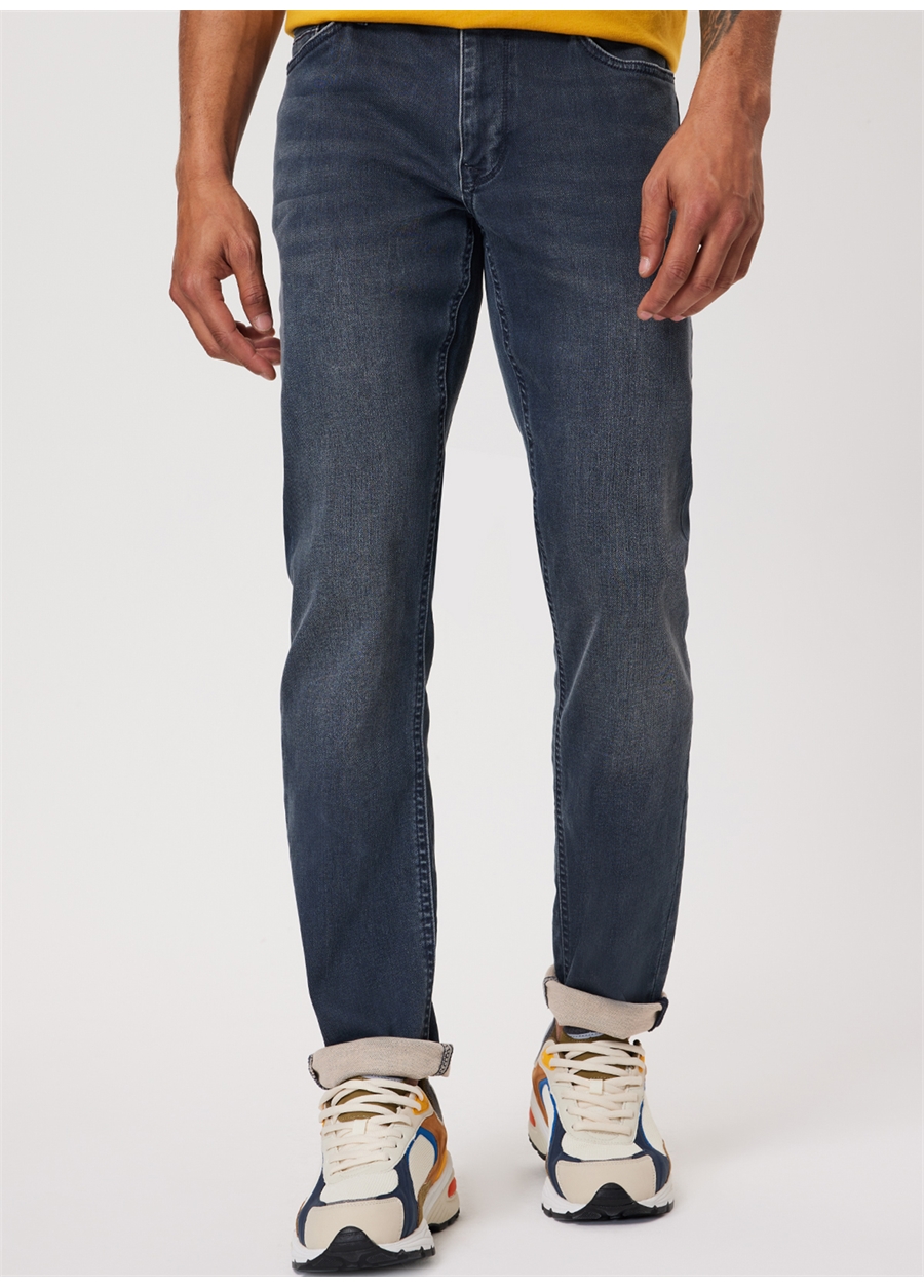 Lee Cooper JAGGER JUDAS WASH Normal Bel Slim Straight Erkek Denim Pantolon 232 LCM 121050_1