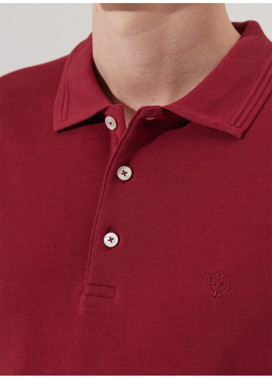 Beymen Business Polo Yaka Bordo Erkek T-Shirt 4B4823200001_3