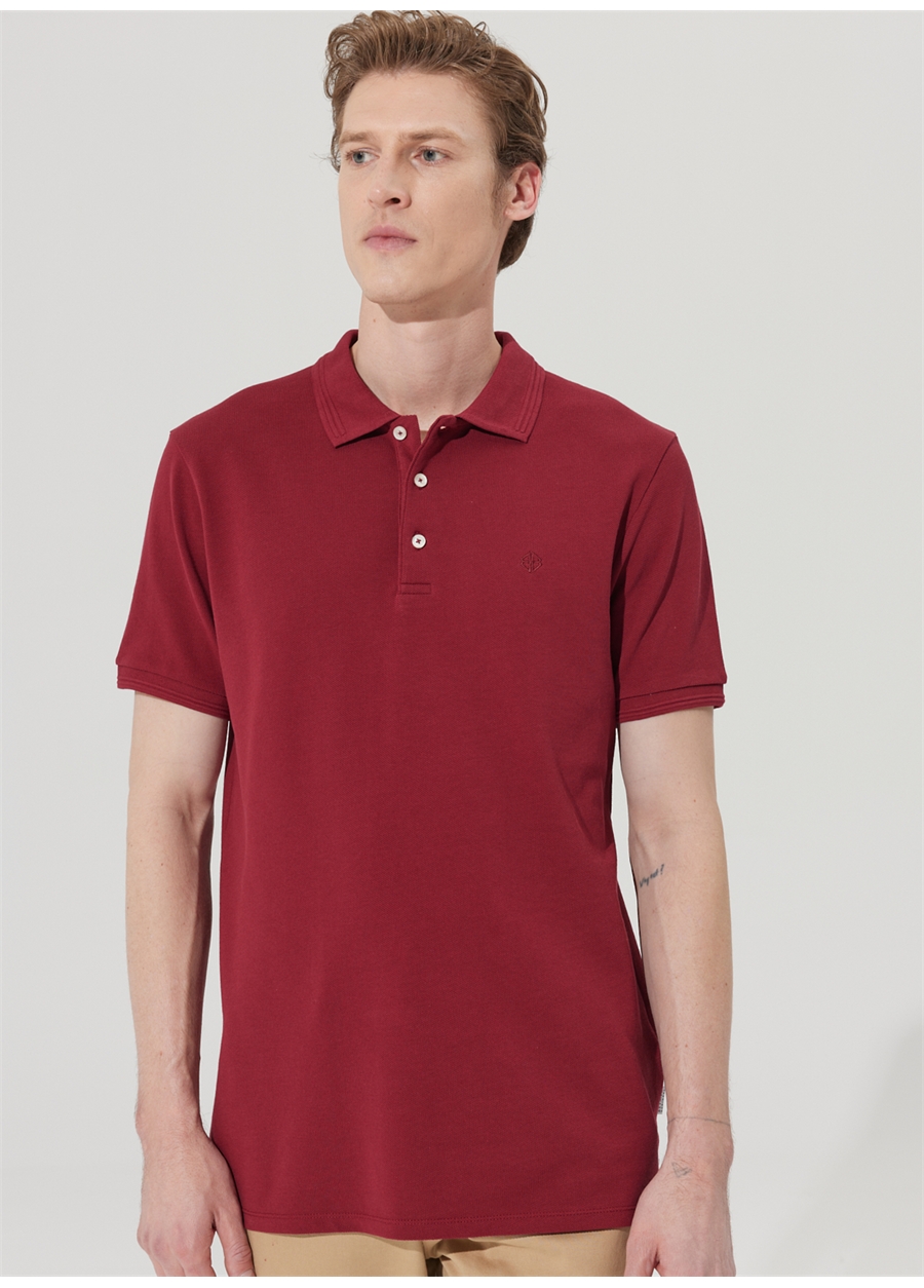 Beymen Business Polo Yaka Bordo Erkek T-Shirt 4B4823200001_4