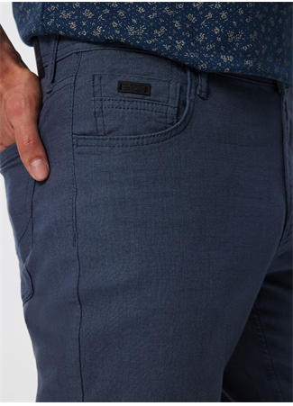 Lee Cooper Yüksek Bel Regular Straight Gri - Mavi Erkek Chino Pantolon 232 LCM 221005 RICKY ND1 GRİ MAVİ_3