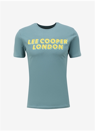 Lee Cooper Bisiklet Yaka Çağla Erkek T-Shirt 232 LCM 242028 MIKE ÇAĞLA YEŞİLİ_0