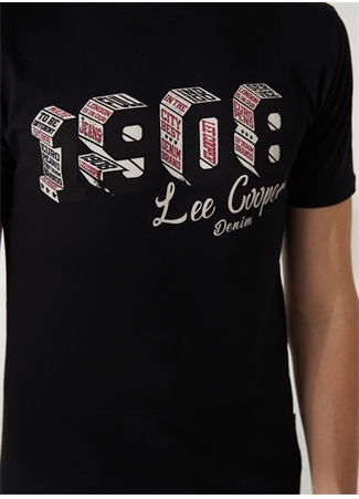 Lee Cooper Bisiklet Yaka Siyah Erkek T-Shirt 232 LCM 242027 ZETA SİYAH_3