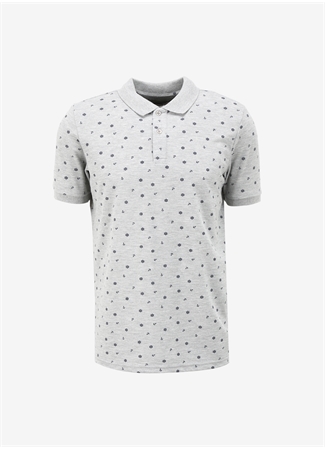 Lee Cooper Polo Yaka Gri Melanj Erkek T-Shirt 232 LCM 242034 NEWANDY GRİ MELANJ_0