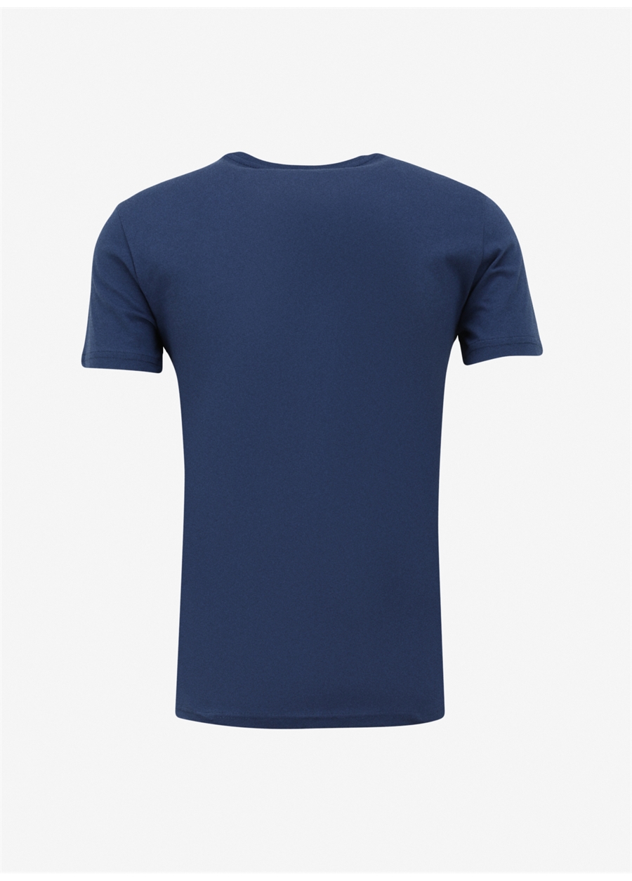 Lee Cooper Bisiklet Yaka İndigo Erkek T-Shirt 232 LCM 242025 BERNT INDIGO_1