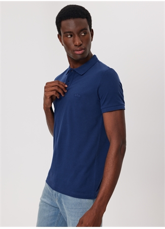 Lee Cooper İndigo Erkek Polo T-Shirt 232 LCM 242048 TWINS INDIGO_2