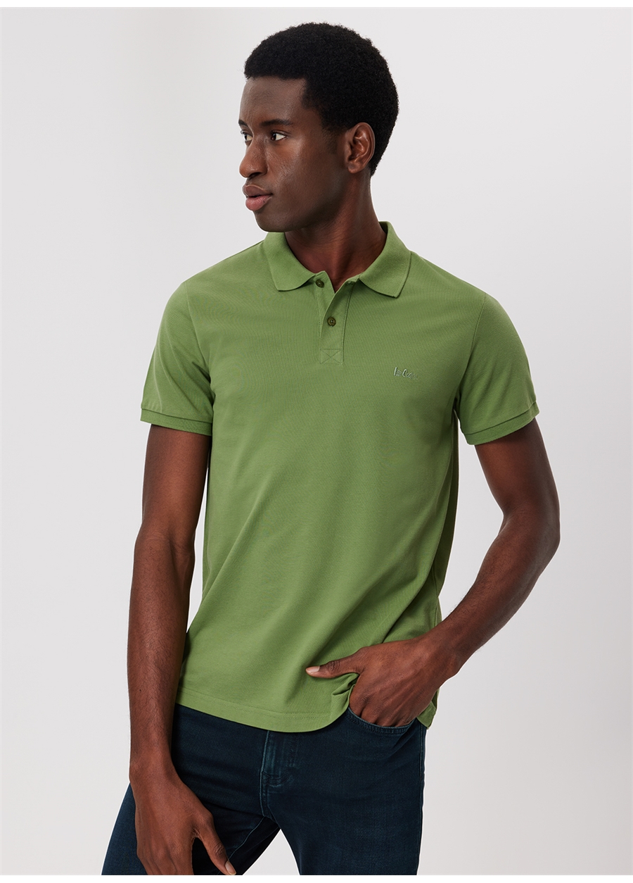 Lee Cooper Açık Yeşil Erkek Polo T-Shirt 232 LCM 242048 TWINS OLIVE_1