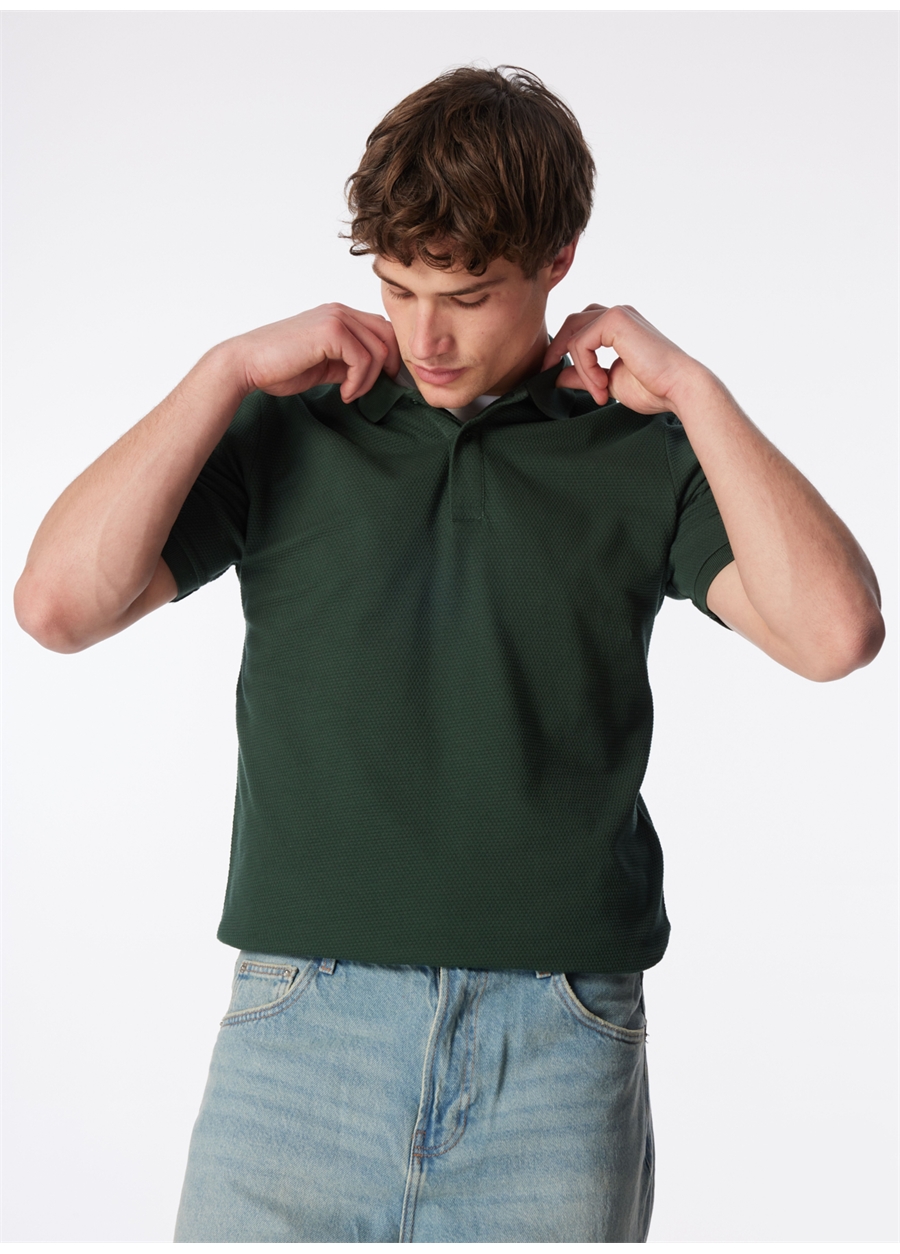 Lee Cooper Zümrüt Yeşili Erkek Polo T-Shirt 232 LCM 242063 ARCH ZÜMRÜT