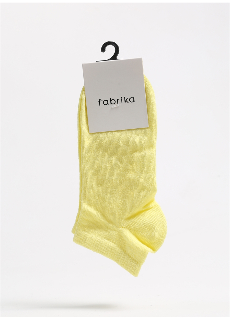 Fabrika Açık Sarı Kadın Patik Çorap LTKS-KDN-PTK