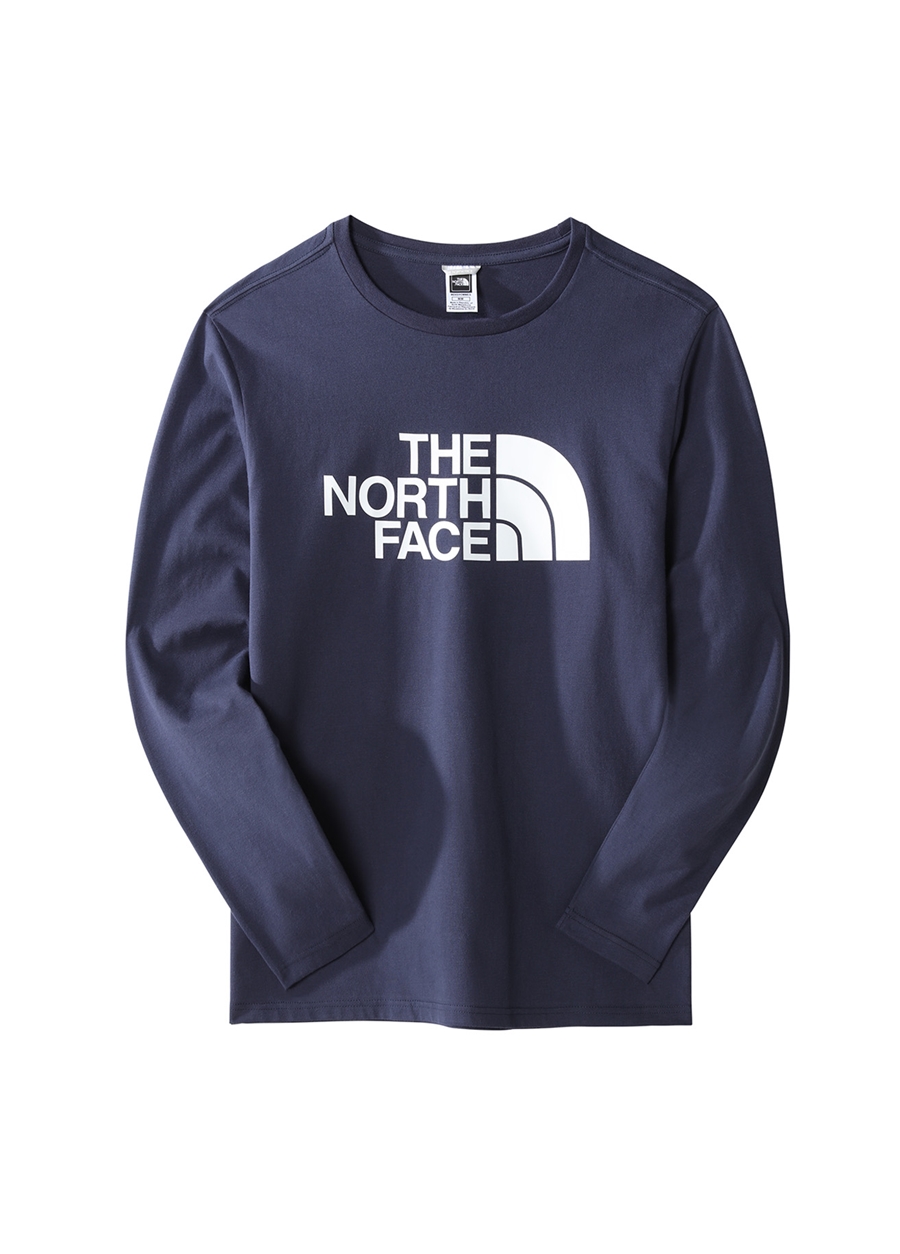 The North Face Lacivert Erkek Bisiklet Yaka T-Shirt NF0A4M8M8K21_M L/S HALF DOME TEE -